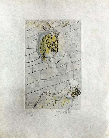 Quadro di Salvador Dalì Composizione - litografia carta di riso 